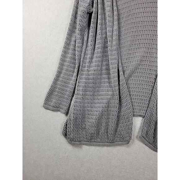 ModCloth 100% Cotton Gray Knit LS Open Front Cardigan Women's Plus 2X - Picture 5 of 12